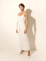 Claudia Strappy Knit Dress - Cream