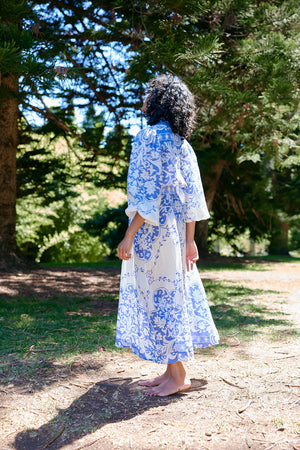 LUCILLE DRESS ANTIQUE ROYAL