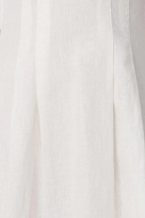 Anica Linen Mini Dress - Bone
