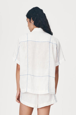 Aries Linen Shirt Bone