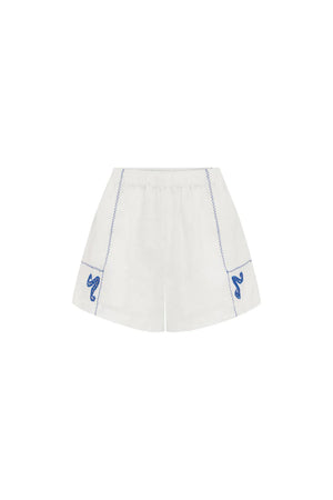 Aries Linen Shorts Bone