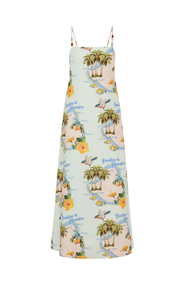 Heidi Dress Palm Paradise
