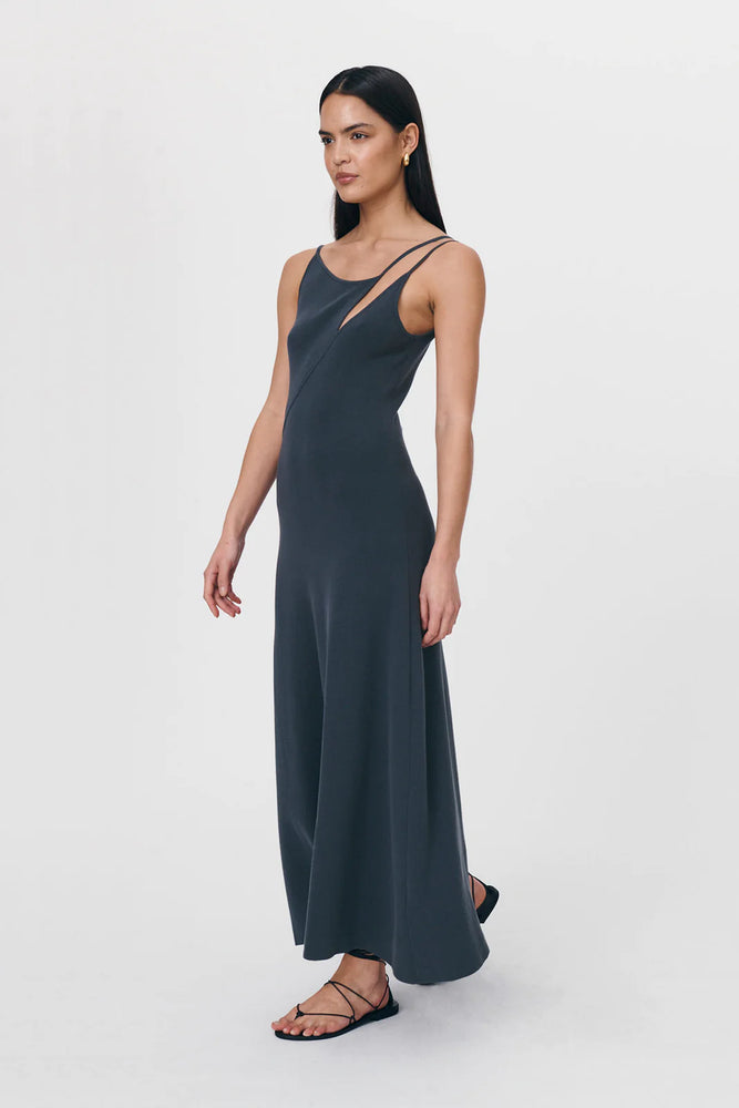 
            
                Load image into Gallery viewer, Astrid Knit Midi Dress - Steel
            
        