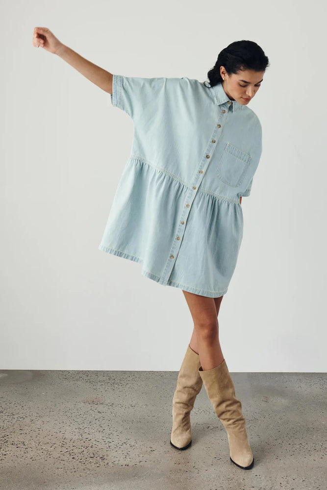 Bailey Denim Dress Azul