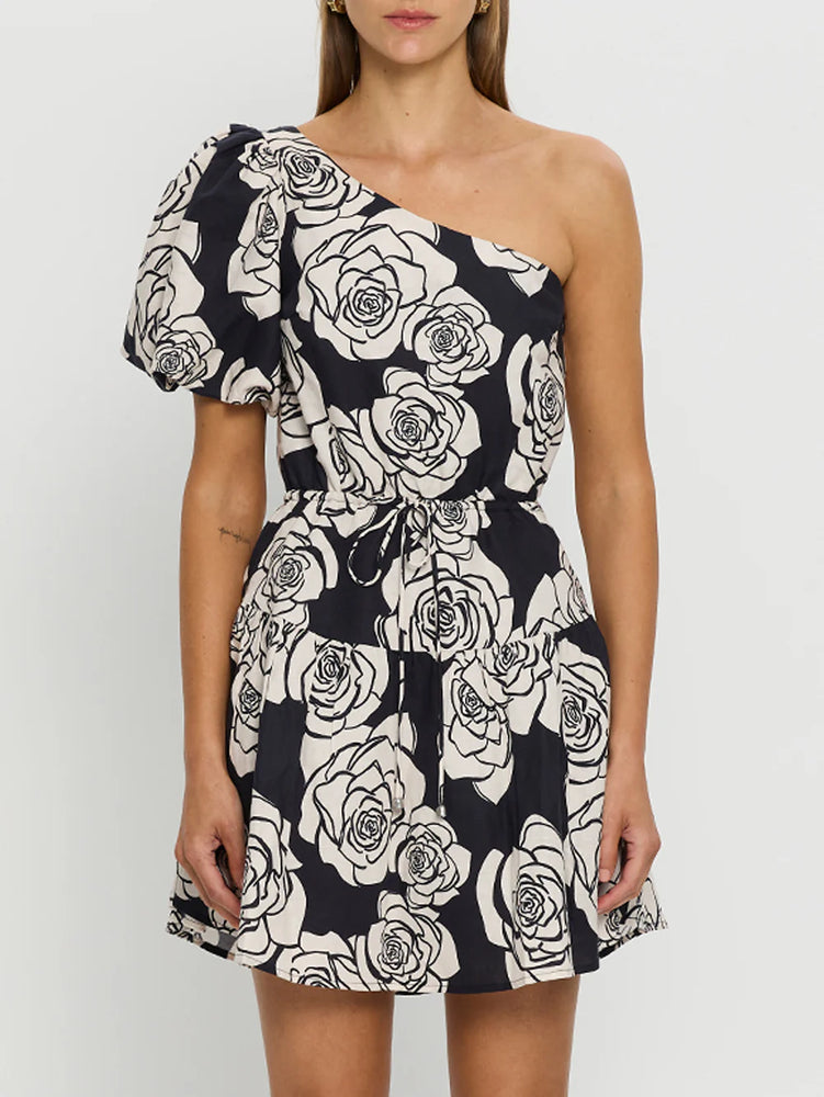 Carmen One Shoulder Mini Dress