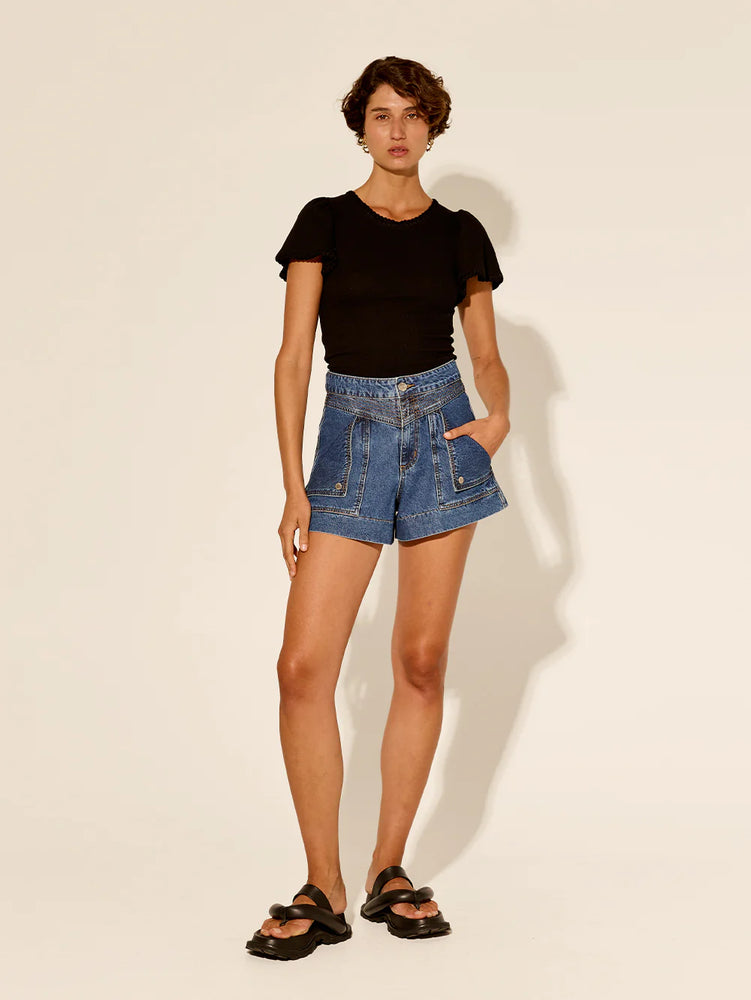 Celene Denim Short - Mid Blue