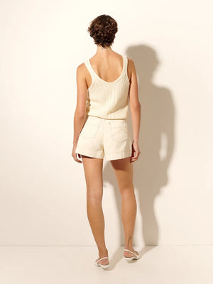 Celene Denim  Short - Cream