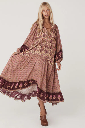 Chateau Boho Gown- Grape