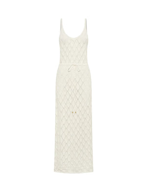 
            
                Load image into Gallery viewer, Claudia Strappy Knit Dress - Cream
            
        