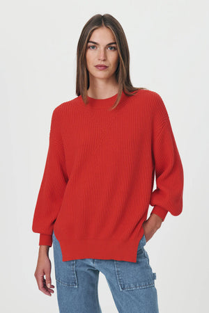 
            
                Load image into Gallery viewer, Darius Knit Jumper - Crimson Red
            
        