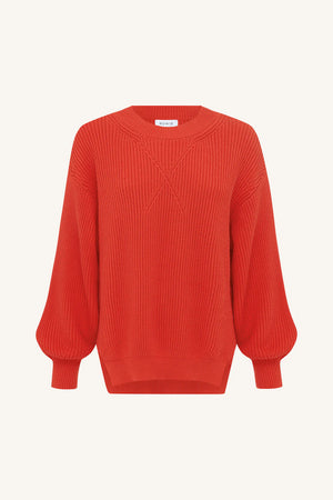 
            
                Load image into Gallery viewer, Darius Knit Jumper - Crimson Red
            
        