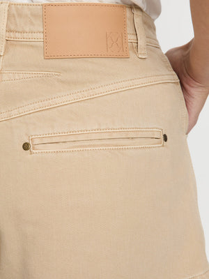 EVIE DENIM SHORT -SAND