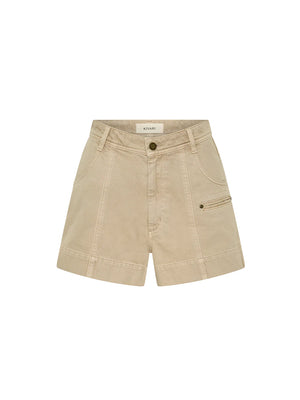 EVIE DENIM SHORT -SAND