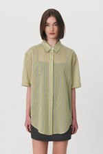 Faye Stripe Shirt - Pistachio