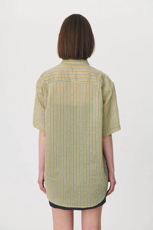 Faye Stripe Shirt - Pistachio