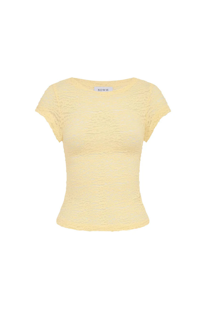 Galo Lace Tee Lemon