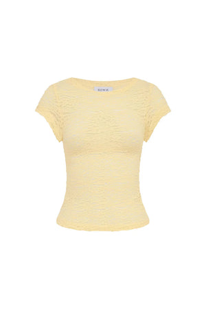 Galo Lace Tee Lemon