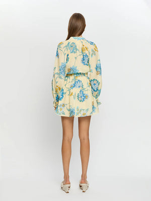 GISELLE BLOUSON SLEEVE MINI DRESS