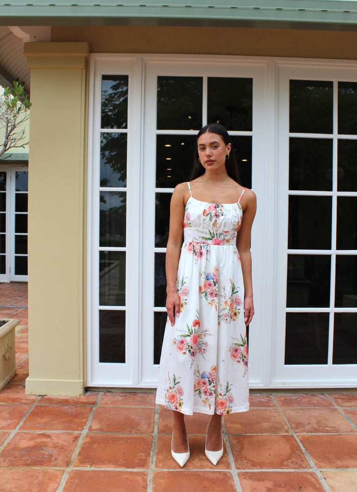 Pre order- Amara Strappy Midi Dress