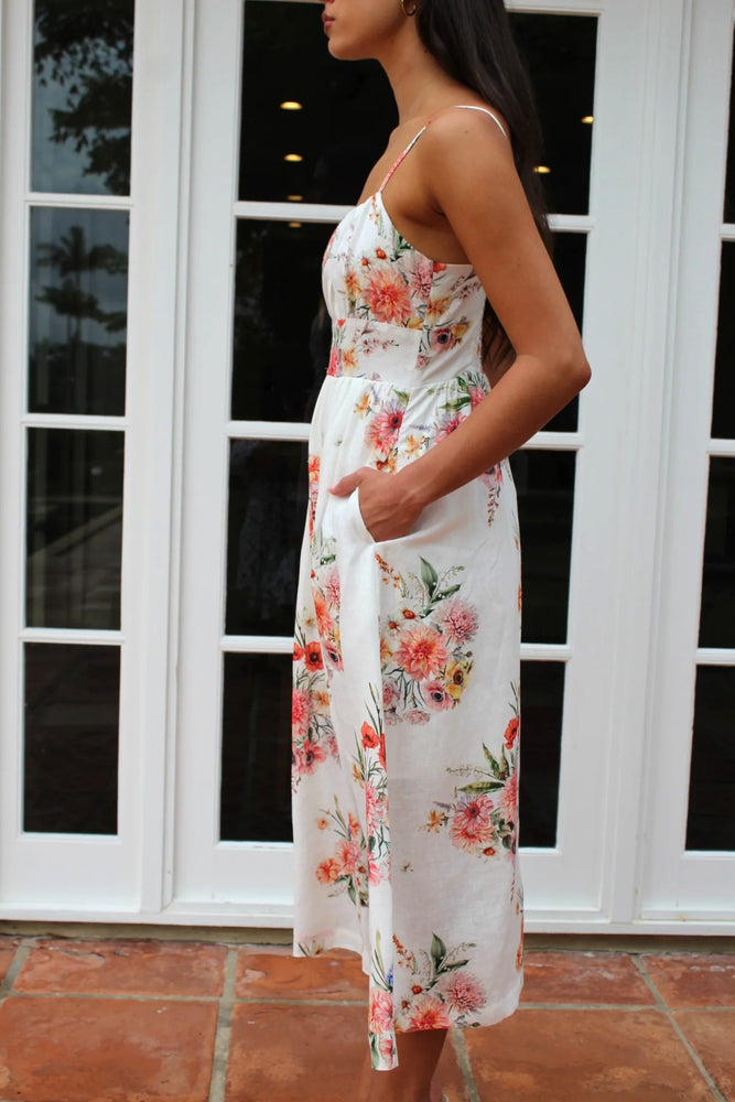 Pre order- Amara Strappy Midi Dress