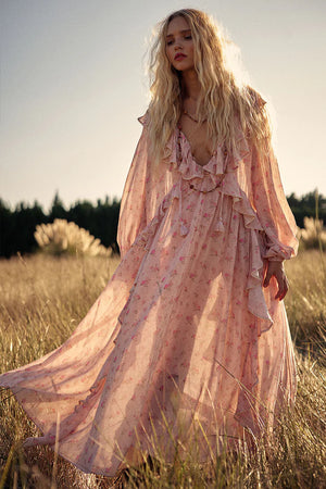 FLEUR GOWN  - PINK CHAMPAGNE