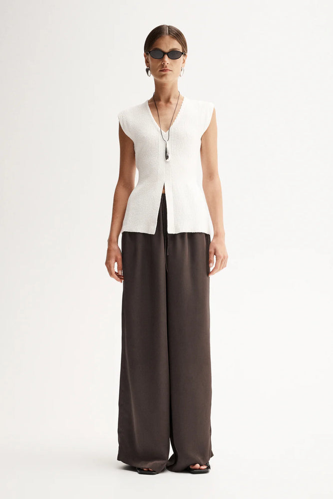 Santori Knit Top White