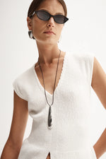 Santori Knit Top White