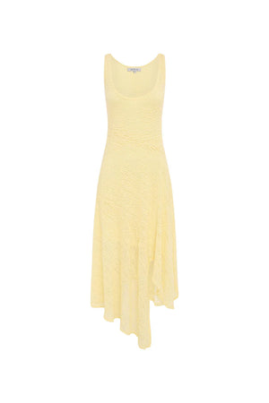 Lorna Lace Midi Dress Lemon