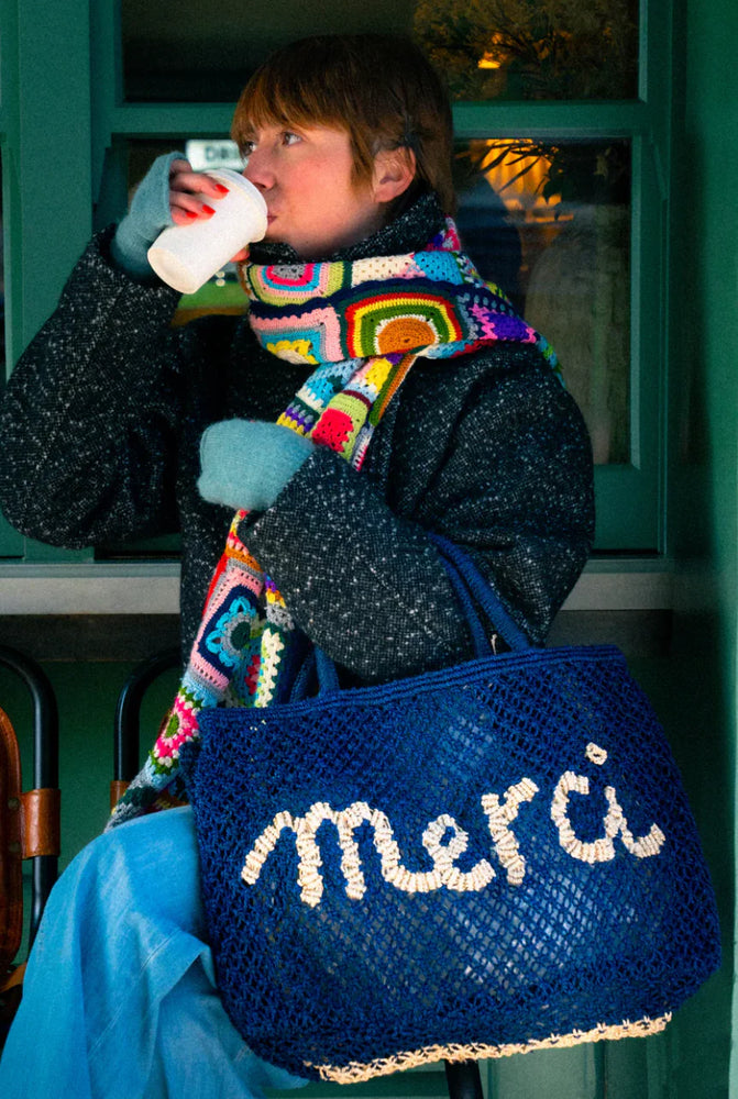 MERCI BAG - NATURAL / INDIGO