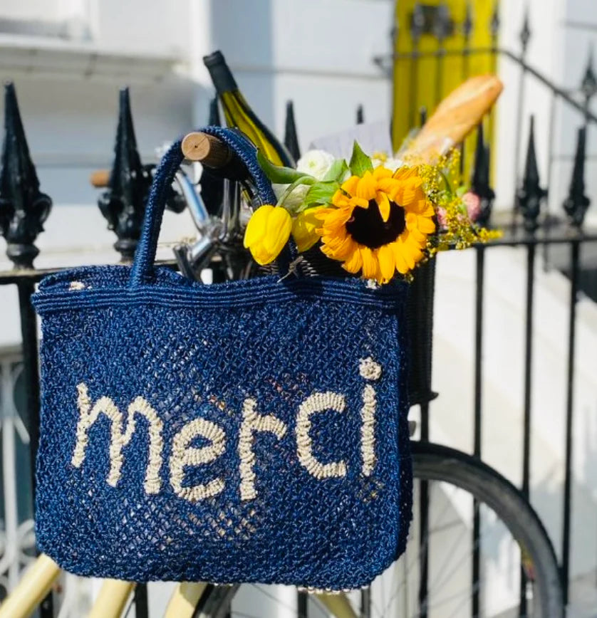 MERCI BAG - NATURAL / INDIGO