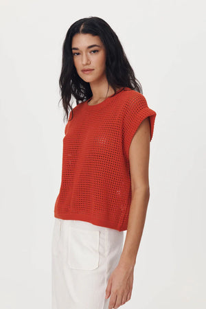 Mimi Knit Top Candy Red