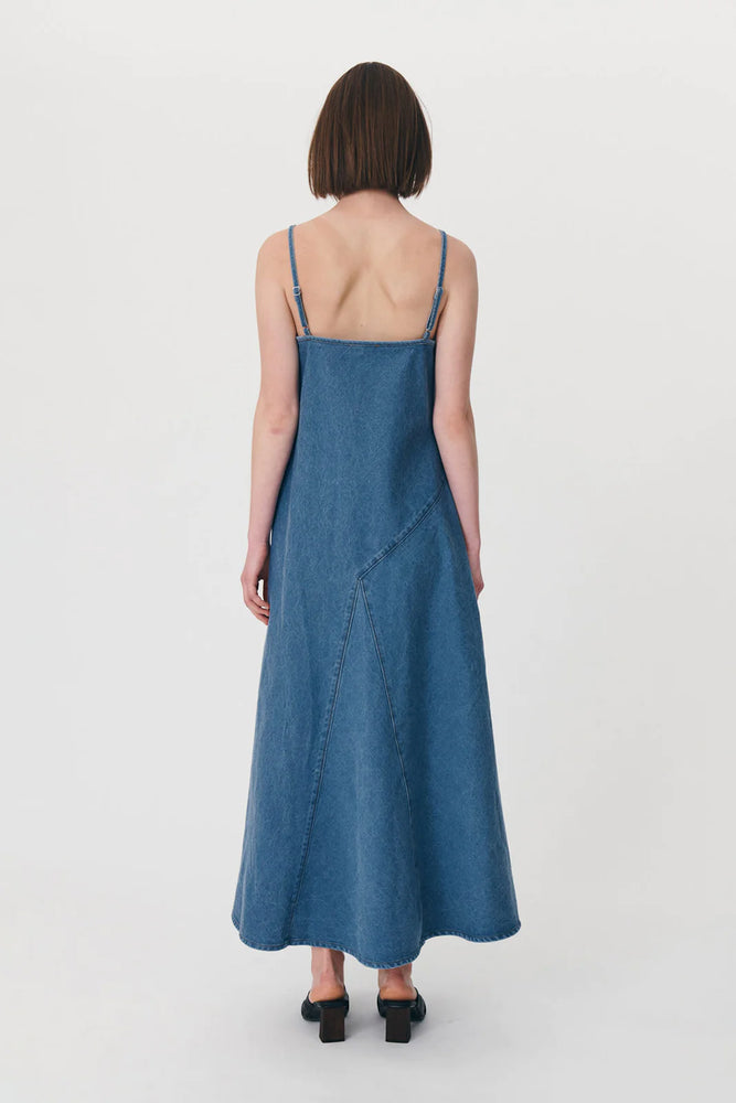 
            
                Load image into Gallery viewer, Nialley Organic Maxi Dress - Classic Denim
            
        
