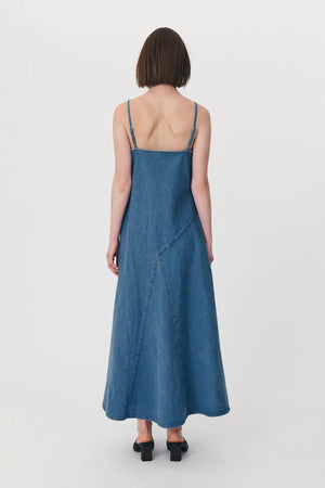 Nialley Organic Maxi Dress - Classic Denim