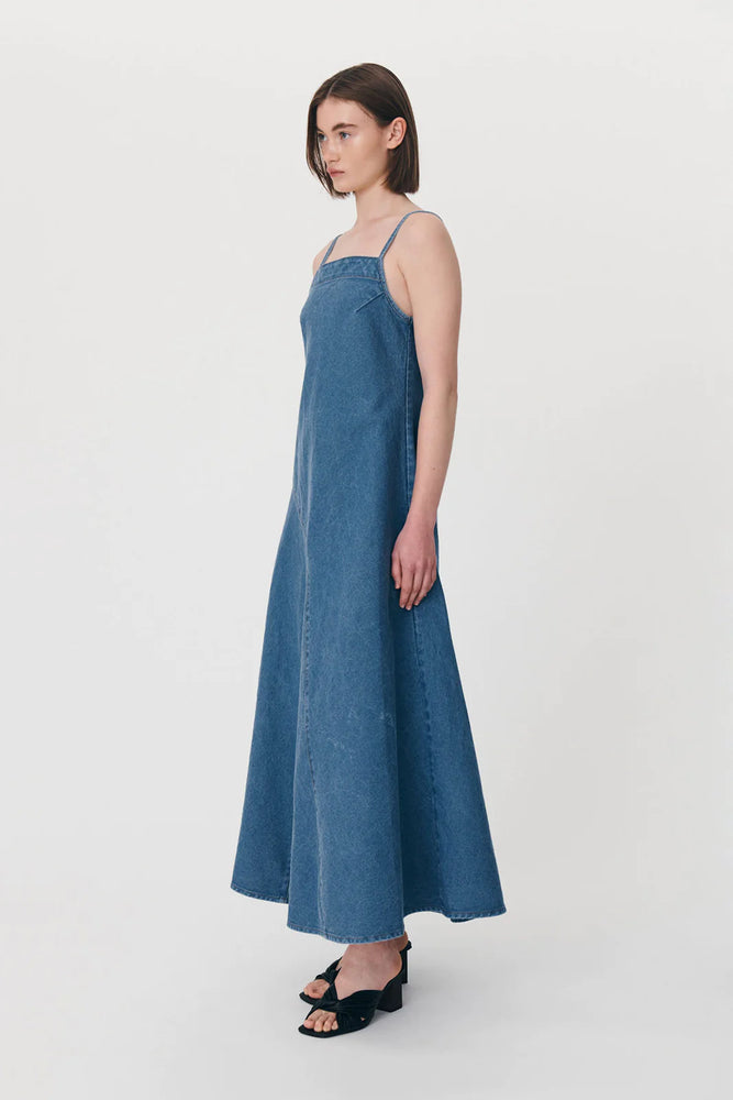 Nialley Organic Maxi Dress - Classic Denim