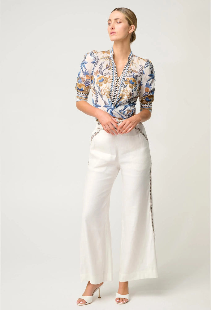Calantha Cotton Silk Shirt in Golden Medina