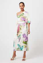 Bahia Linen Viscose Dress in Wisteria Alba