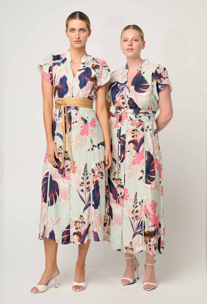 Maysa Viscose Dress in Oasis Flora