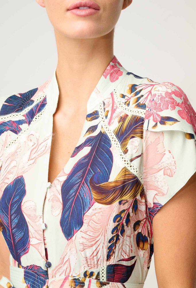Maysa Viscose Dress in Oasis Flora