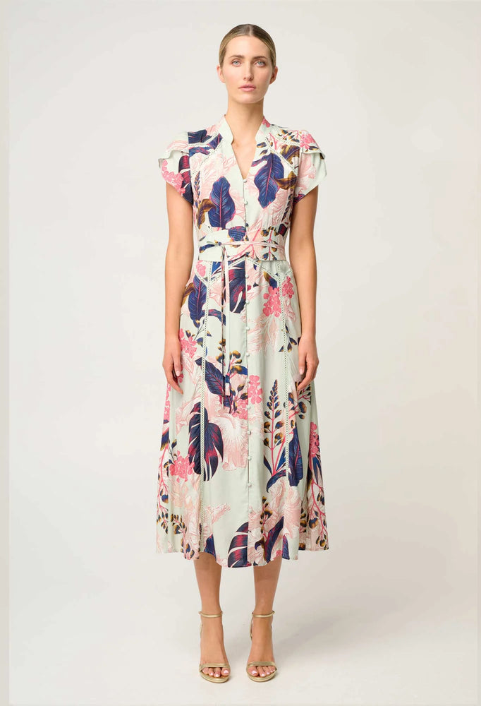 Maysa Viscose Dress in Oasis Flora
