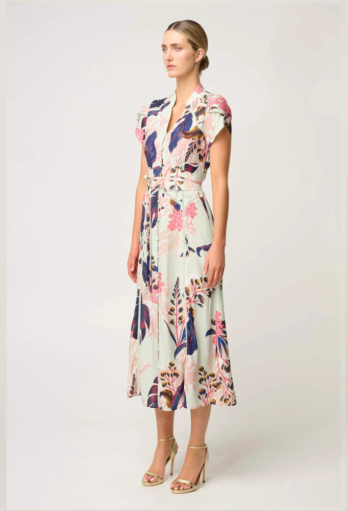 Maysa Viscose Dress in Oasis Flora