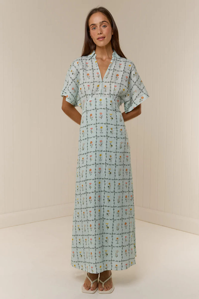 Jasmine Dress Calypso Tile
