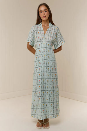 Jasmine Dress Calypso Tile