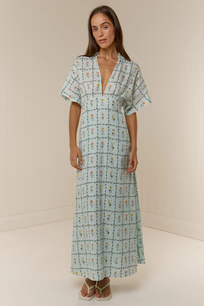Jasmine Dress Calypso Tile