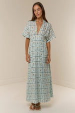 Jasmine Dress Calypso Tile