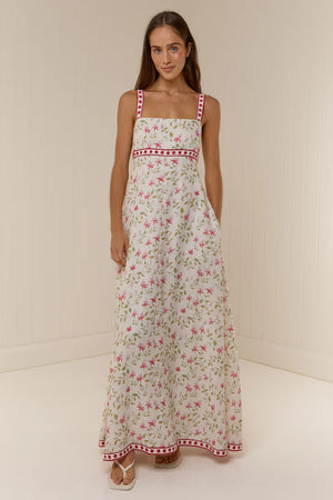 Belle Dress Pink Petals