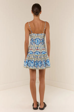 Lima Mini Dress Lagoona Tile
