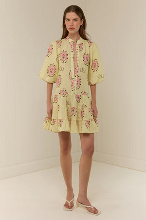 Ruba Mini Dress - Savanna Tile