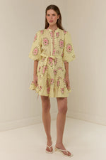 Ruba Mini Dress - Savanna Tile