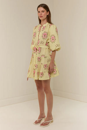Ruba Mini Dress - Savanna Tile