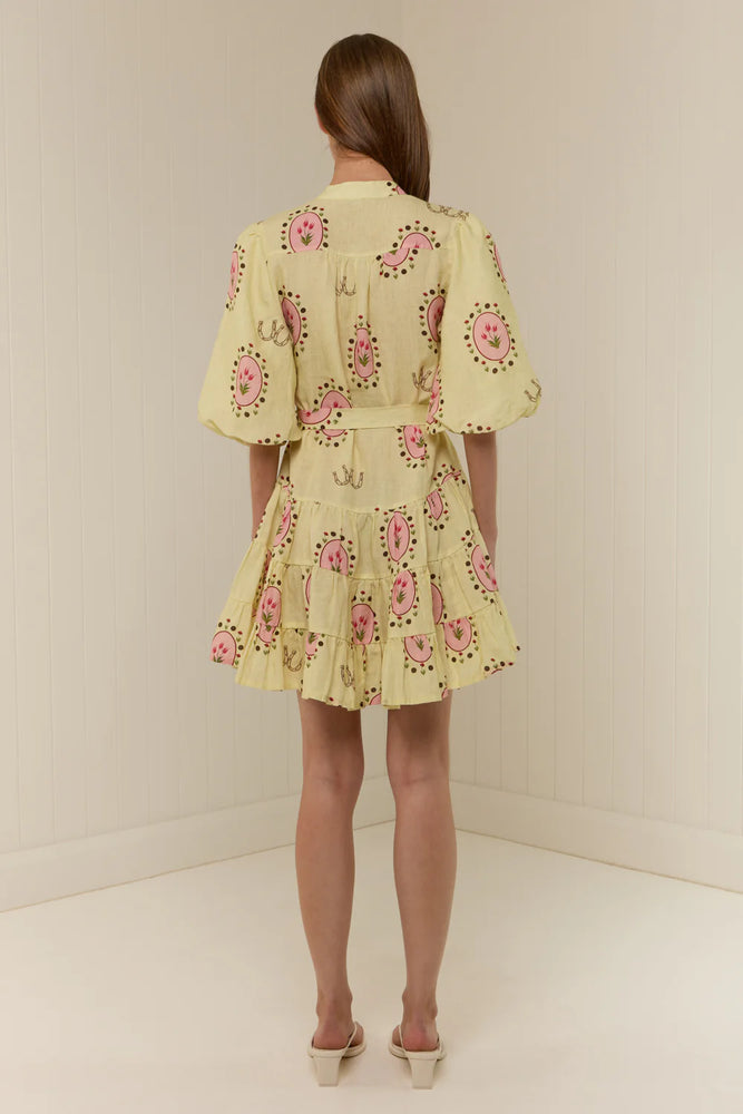 Ruba Mini Dress - Savanna Tile